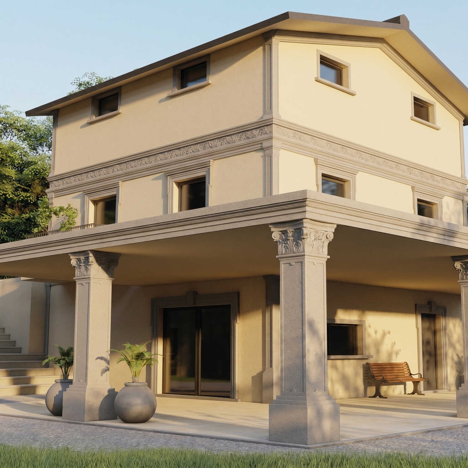 Decorazioni varie in cemento