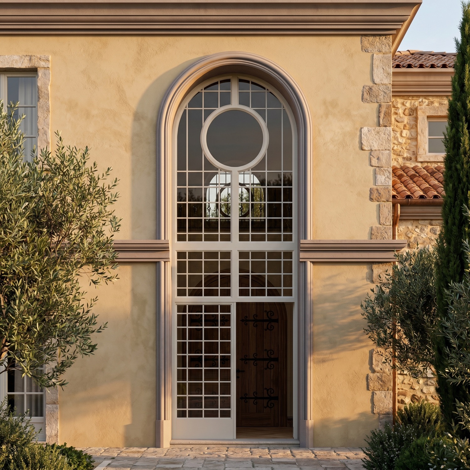 Portale architettonico in cemento