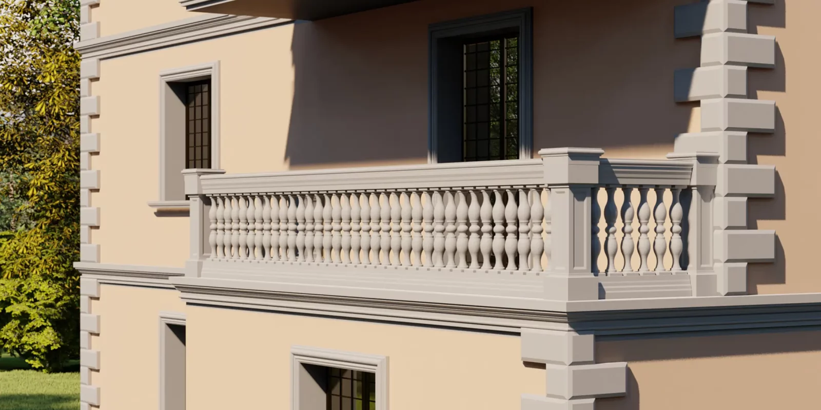 Realizzazione con Balaustra 08B