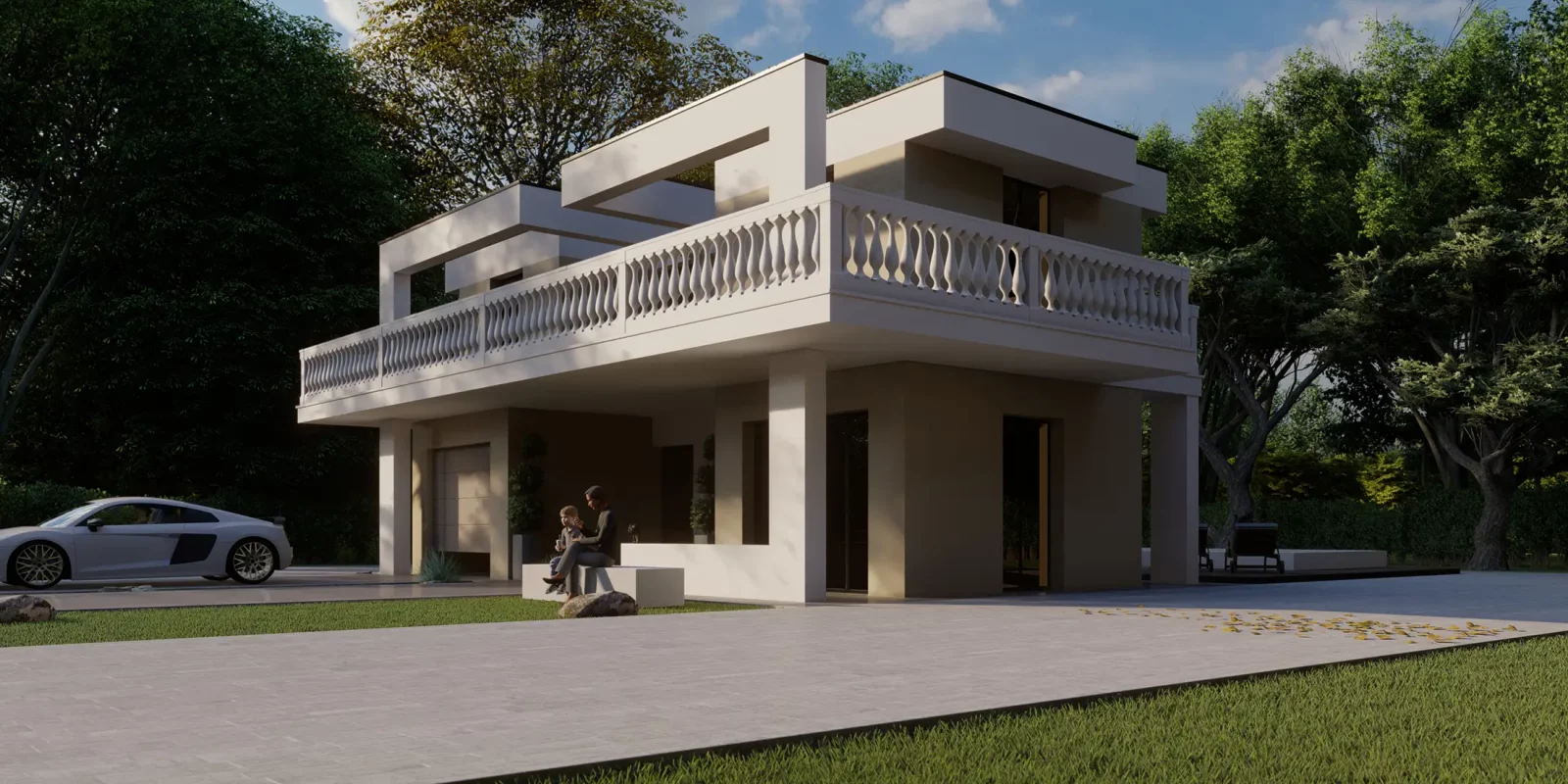 Realizzazione con Balaustra 01S