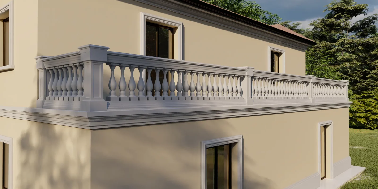 Realizzazione con Balaustra 01B